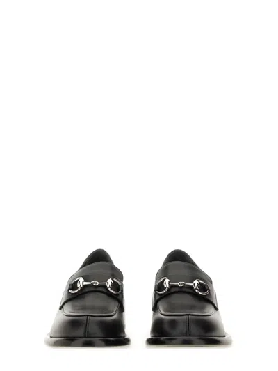 Gucci Women Moccasin With Clamp In Black