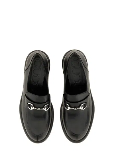 Gucci Women Moccasin With Clamp In Black