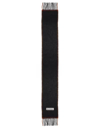 Acne Studios Mohair Scarf Unisex In Black