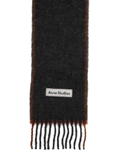Acne Studios Mohair Scarf Unisex In Black