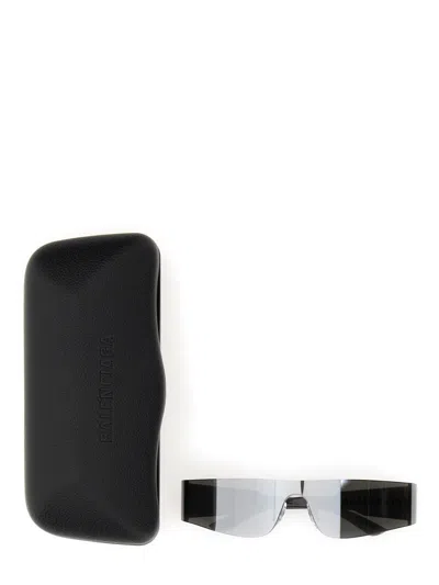 Balenciaga Women Mono Rectangle Sunglasses In Gray