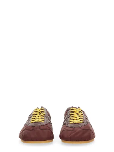 Dries Van Noten Quilted Nappa Leather And Nylon Sneakers In Multi