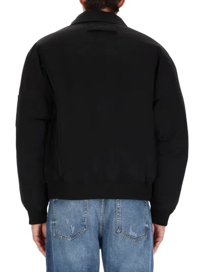 Hugo Boss Boxy Oversized Black Sports Jacket In Black