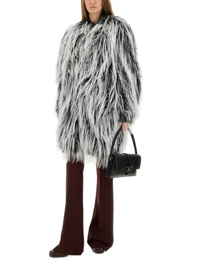 Sportmax Flared Trousers With Pockets And Loops In Burgundy