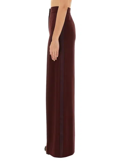 Max Mara Pants "plava Piano" In Burgundy
