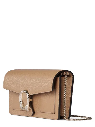 Gucci Dionysus Wallet On Chain In Brown