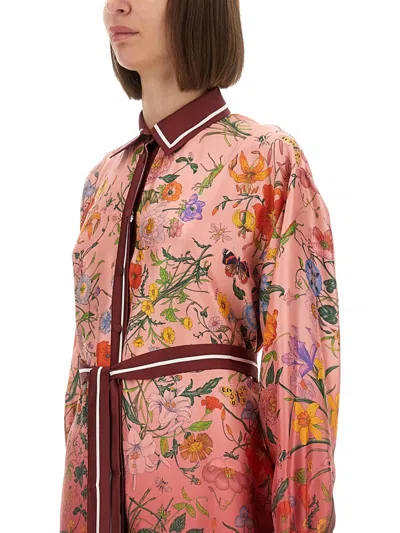 Gucci Women Printed Chemisier Dress In Multi