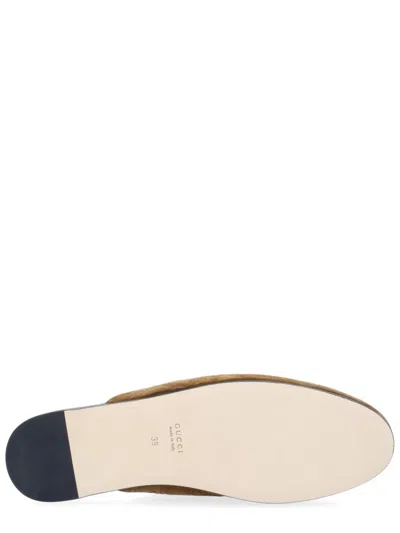 Gucci Sabot With Clamp In Brown