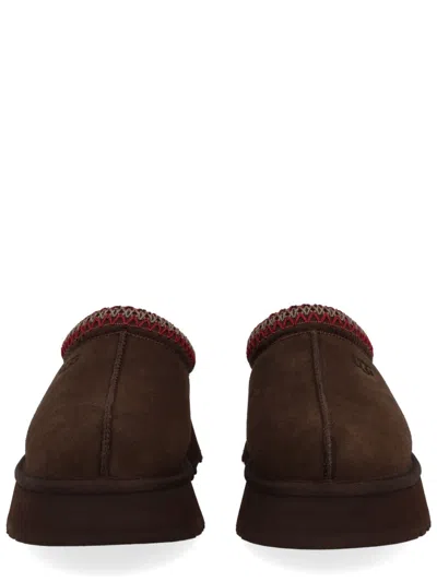 Ugg Suede Mule Slipper With Cushioned Eva Sole In Brown