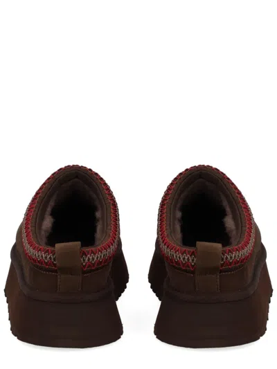 Ugg Suede Mule Slipper With Cushioned Eva Sole In Brown