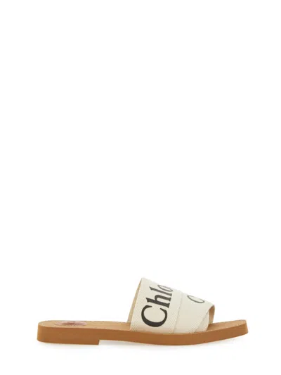 Chloé Woody Sabot Mules In Neutral