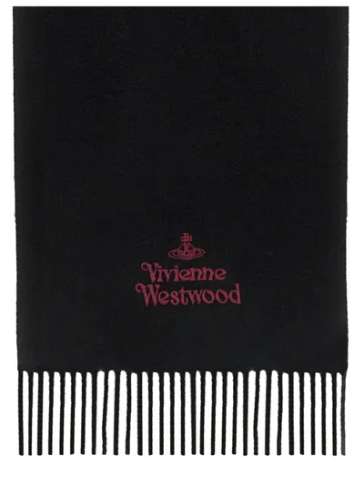 Vivienne Westwood Scarf With Logo In Black