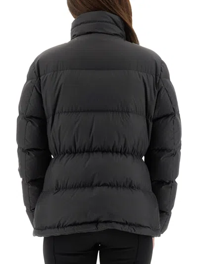Moncler Short Puffer Jacket High Collar In Black