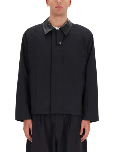Studio Nicholson Short Jacket With Zipper In Black