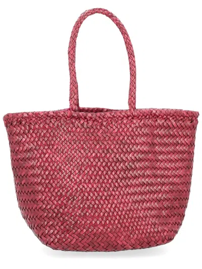 Dragon Diffusion Small Grace Basket Bag In Burgundy