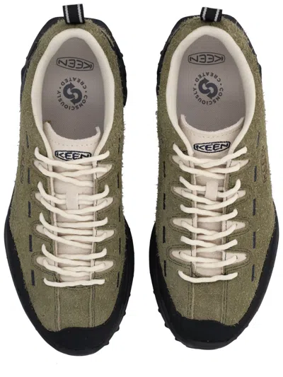 Keen Olive Lace Up Sneakers In Neutral