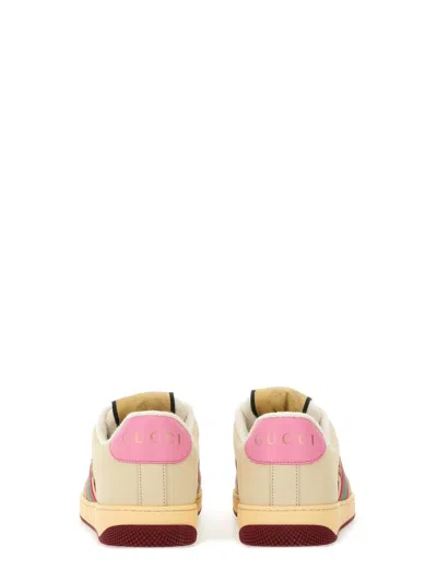Gucci Screener Trainer In Gg Fabric And Multicolour Details In Multi