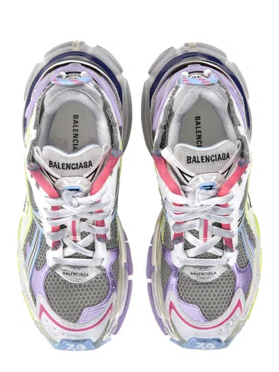 Balenciaga Runner Nylon And Mesh Sneakers In Multi
