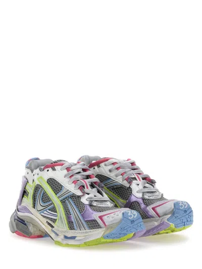Balenciaga Runner Nylon And Mesh Sneakers In Multi