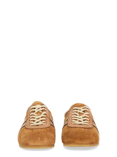 Dries Van Noten Suede Dustin Sneakers In Brown