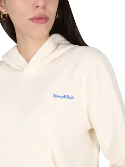 Sporty And Rich Sweatshirt With Logo In Neutral