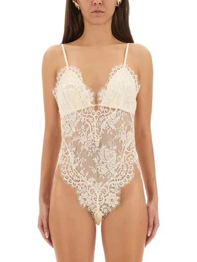 Zimmermann Teddy In Lace In Neutral