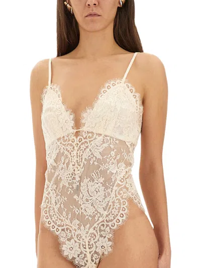 Zimmermann Teddy In Lace In Neutral