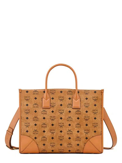Mcm Tote Large In Brown