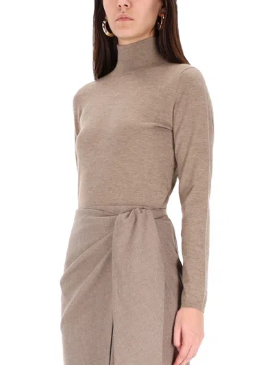 Max Mara Turtleneck Sweater "meana" In Brown