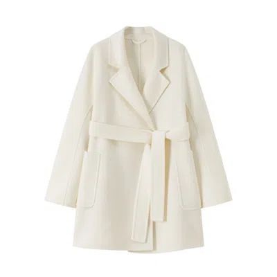 Lindsay Nicholas New York Women's Darlinghurst Coat In Winter White In Neutral