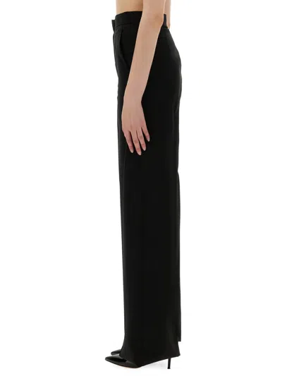 Max Mara Wide Pants "fernet" In Black