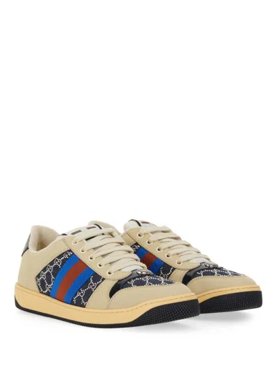 Gucci Women's "screener" Sneaker With Crystals Gg In Multi