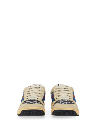 Gucci Women's "screener" Sneaker With Crystals Gg In Multi
