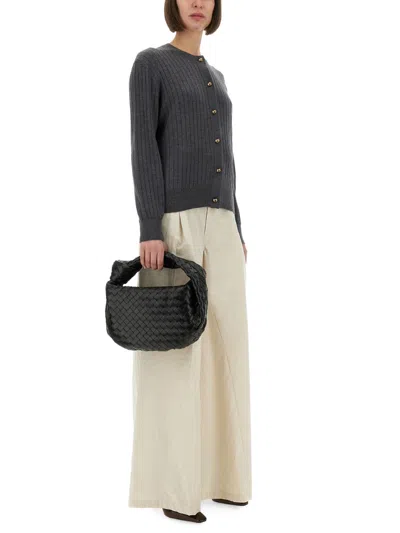 Bottega Veneta Wool Cardigan In Black