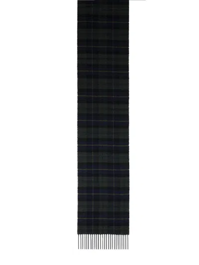 Barbour Scarf With Check Pattern In Black