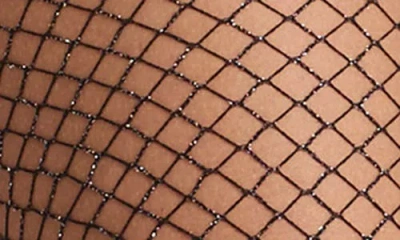 Commando Glitter Fishnet Tights In Black