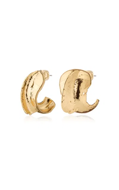 Demarson Shell Gold-plated Earrings In Gold