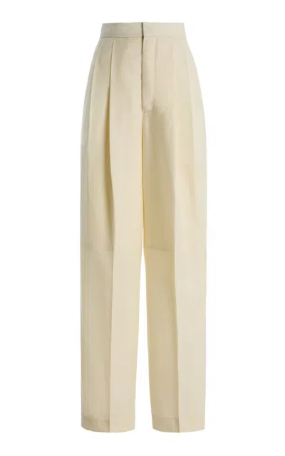 Aya Muse Orin Wool Trousers In White