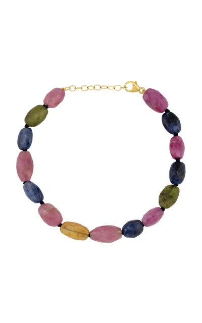Jia Jia 14k Yellow Gold Sapphire Bracelet In Multi