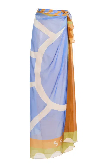 Soleil Soleil Square Pareo In Multi