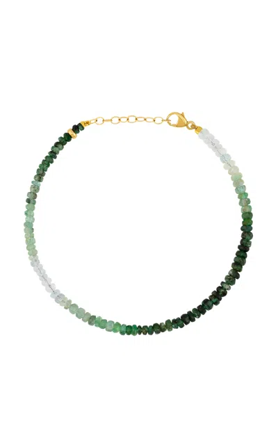 Jia Jia 14k Yellow Gold Emerald Bracelet In Green