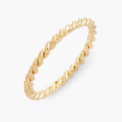 Brook & York Liv Rope Stacking Ring In Gold