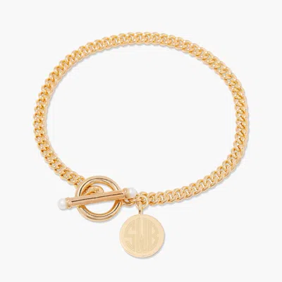 Brook & York Stella Pearl Toggle Bracelet In Gold