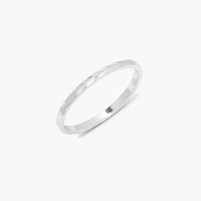 Brook & York Shay Extra Thin Fine Ring In Silver