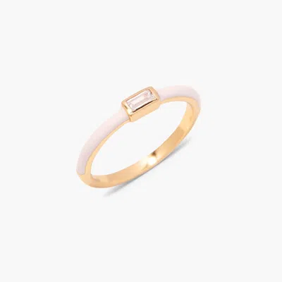 Brook & York Posie Enamel Ring In Gold
