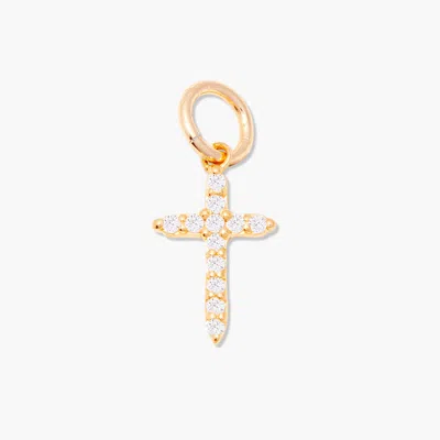 Brook & York Josephine Cross Charm In Gold