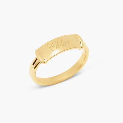 Brook & York Shiloh Name Bar Ring In Gold