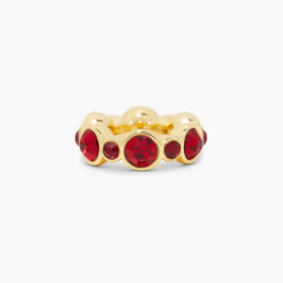 Brook & York Gaby Bezel Birthstone Bead In Red