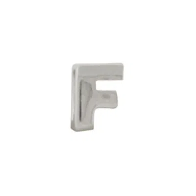 Evesaddiction Sterling Silver Alphabead Letter F In Silver