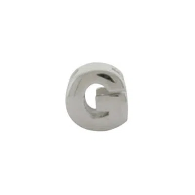 Evesaddiction Sterling Silver Alphabead Letter G In Silver